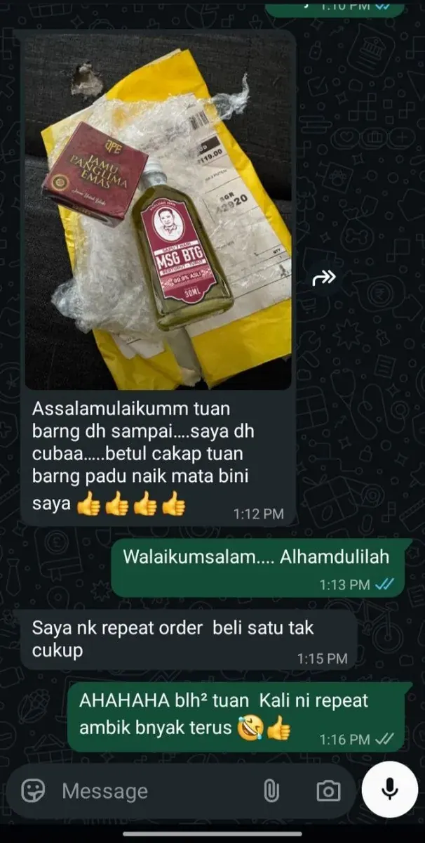 Testimoni pelanggan